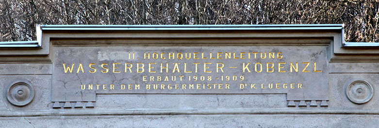 Cobenzl Hochquellenwasserbehälter