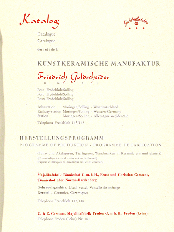 Goldscheider-Katalog