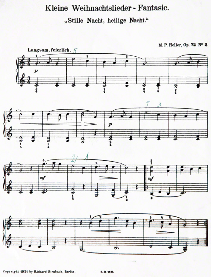 Weihnachtslied 1921