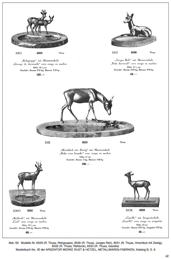 Argentor Musterbuch 30 Echte Bronzen