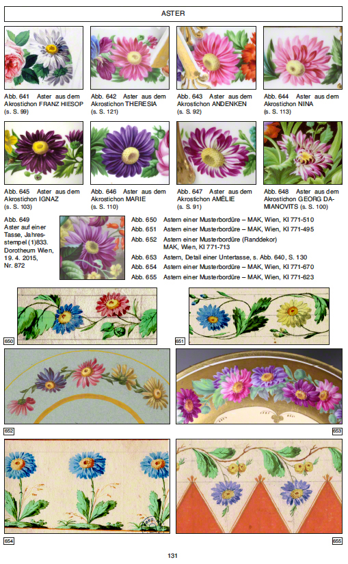 Porzellan Blütenrätsel Blumensprache