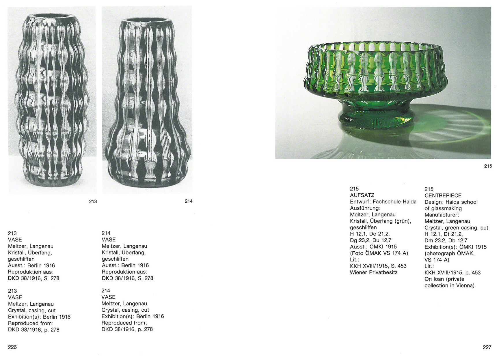 Glas mit Schliff 1905-1925