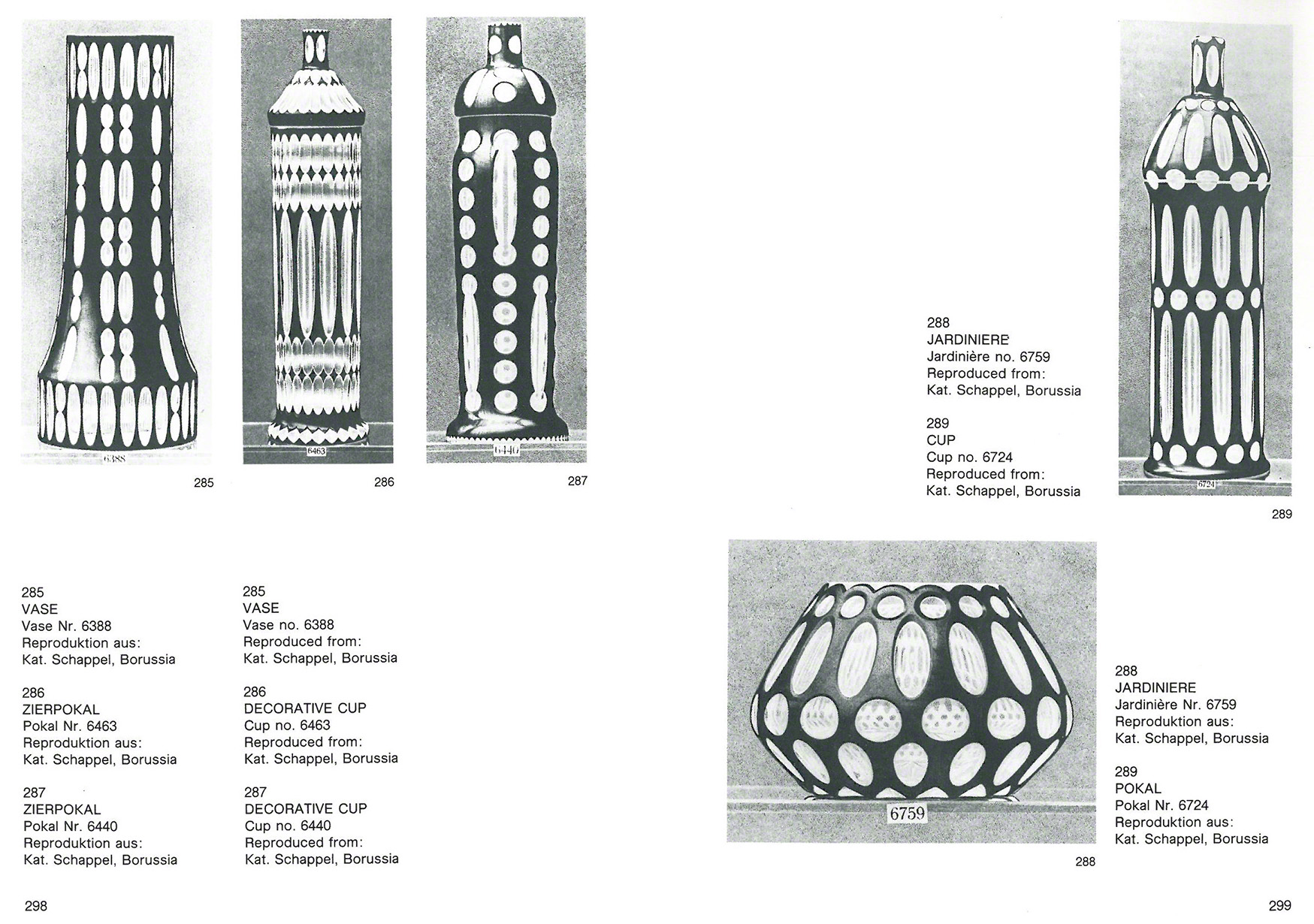 Glas mit Schliff 1905-1925