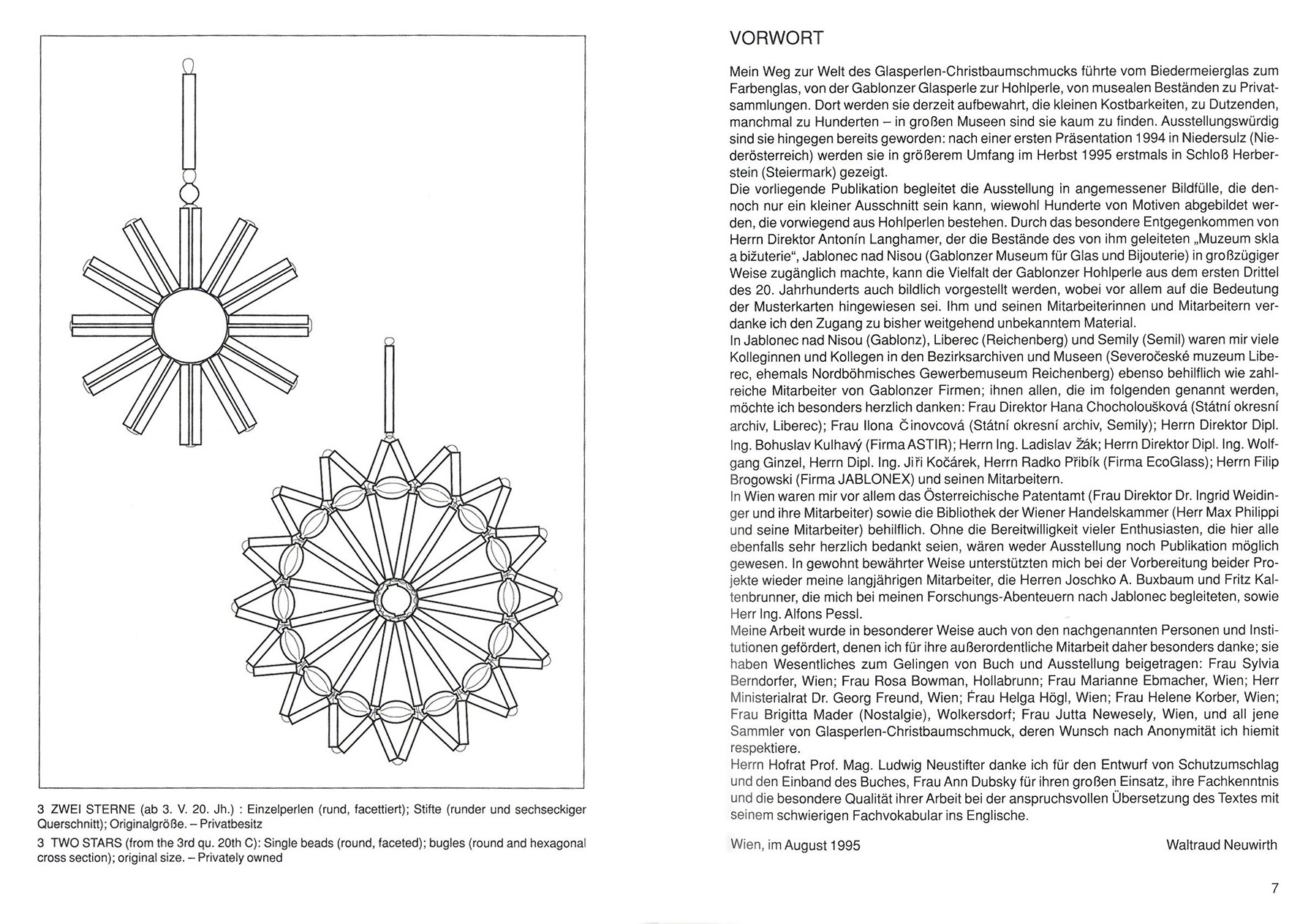 Glasperlen-Christbaumschmuck