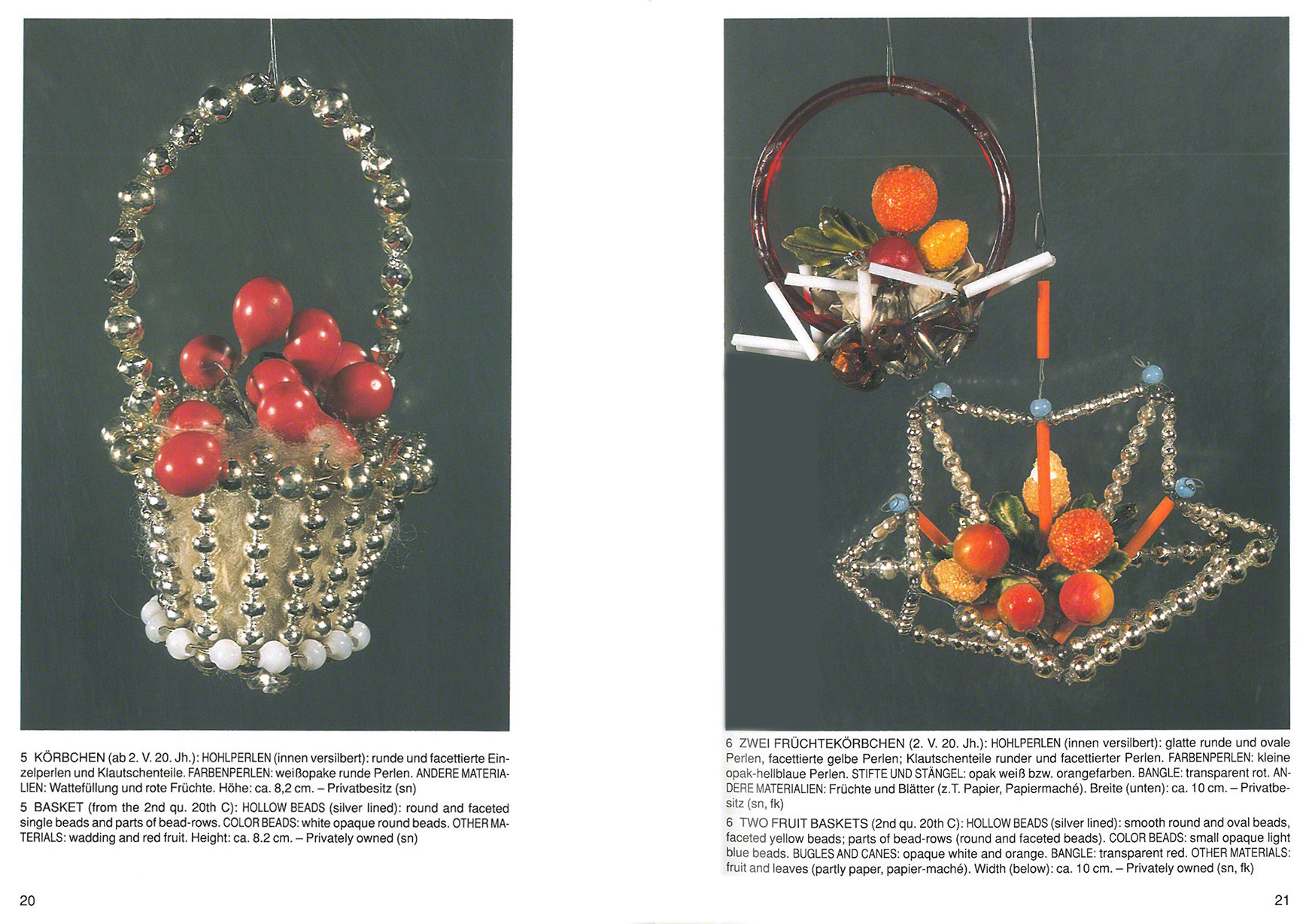 Glasperlen-Christbaumschmuck
