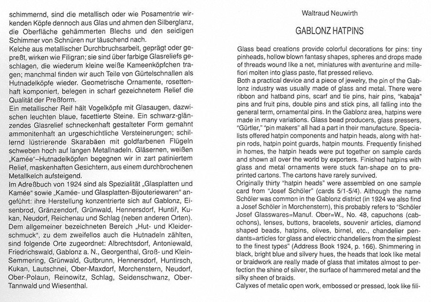 Gablonz Hutnadeln