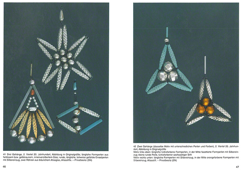 Glasperlen-Christbaumschmuck aus Böhmen